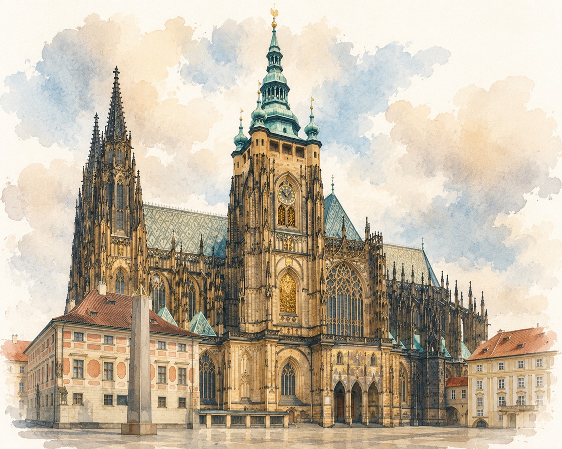 chrám sv. Víta na Pražském hradě